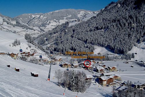 Abfahrt direkt zum Gästehaus Prommegger